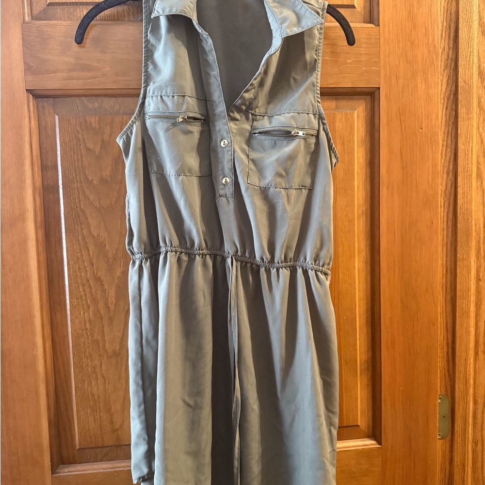 J for Justify Olive Green Dress - Picture 1 of 7